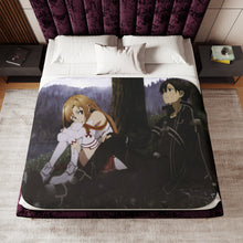 Load image into Gallery viewer, Asuna and Kirito Sherpa Blanket