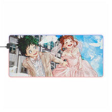 Load image into Gallery viewer, My Hero Academia Izuku Midoriya RGB LED Mouse Pad (Desk Mat)