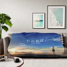 Load image into Gallery viewer, Your Name. Sherpa Blanket