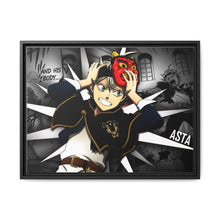 Load image into Gallery viewer, ASTA BLACK CLOVER Canvas Framed Art Print