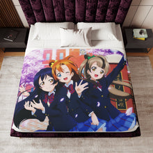 Load image into Gallery viewer, Love Live! Kotori Minami, Umi Sonoda, Honoka Kousaka Sherpa Blanket