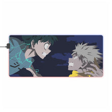 Load image into Gallery viewer, My Hero Academia Izuku Midoriya, Katsuki Bakugou RGB LED Mouse Pad (Desk Mat)