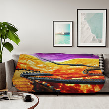 Load image into Gallery viewer, The path to Kaio's planet Sherpa Blanket