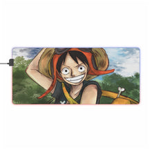Load image into Gallery viewer, One Piece Monkey D. Luffy RGB LED Mouse Pad (Desk Mat)