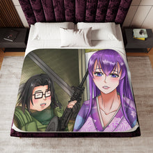 Load image into Gallery viewer, Highschool Of The Dead Sherpa Blanket