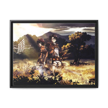 Load image into Gallery viewer, Eren and Levi Canvas Framed Art Print