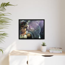 Load image into Gallery viewer, Girl and Her Protector Canvas Framed Art Print