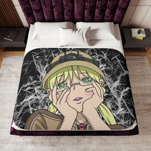 Load image into Gallery viewer, Yandere Face Riko Sherpa Blanket