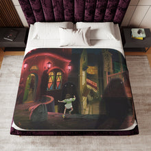 Load image into Gallery viewer, Anime Spirited Away Sherpa Blanket