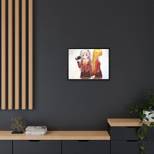 Load image into Gallery viewer, Nao Tomori and Yusa Nishimori holding hands Canvas Framed Art Print