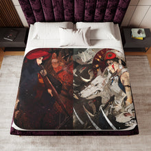 Load image into Gallery viewer, Anime Princess Mononoke Sherpa Blanket