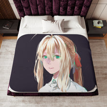 Load image into Gallery viewer, Violet Evergarden Sherpa Blanket