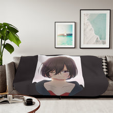 Load image into Gallery viewer, Yū Otosaka weeping smile Sherpa Blanket