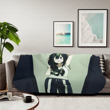 Load image into Gallery viewer, My Hero Academia Tsuyu Asui Sherpa Blanket
