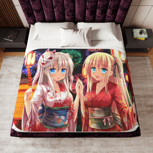 Load image into Gallery viewer, Nao Tomori and Yusa Nishimori in yukata Sherpa Blanket