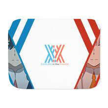 Load image into Gallery viewer, Zero Two and Hiro Sherpa Blanket