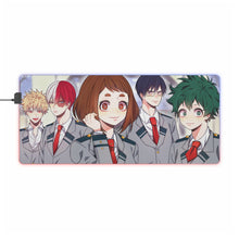 Load image into Gallery viewer, My Hero Academia Izuku Midoriya, Katsuki Bakugou, Tenya Iida RGB LED Mouse Pad (Desk Mat)