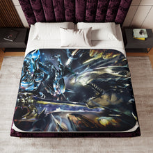 Load image into Gallery viewer, Cocytus Vs Lizardman Sherpa Blanket