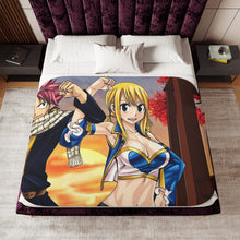 Load image into Gallery viewer, Fairy Tail Natsu Dragneel, Lucy Heartfilia Sherpa Blanket