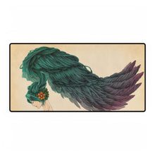 Load image into Gallery viewer, Artistic Girl with Green Hair Mouse Pad (Desk Mat)
