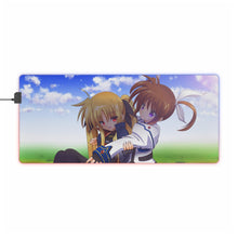 Load image into Gallery viewer, Magical Girl Lyrical Nanoha RGB LED Mouse Pad (Desk Mat)