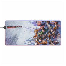 Load image into Gallery viewer, Attack on titan poster RGB LED Mouse Pad (Desk Mat)