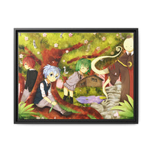 Load image into Gallery viewer, Karma,Nagisa,Kaede and Koro-sensei Canvas Framed Art Print