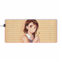 Load image into Gallery viewer, Kosaki Onodera with her key RGB LED Mouse Pad (Desk Mat)