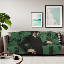 Load image into Gallery viewer, Nobuchika Ginoza Side view Sherpa Blanket