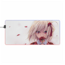 Load image into Gallery viewer, Lycoris Recoil Chisato Nishikigi RGB LED Mouse Pad (Desk Mat)