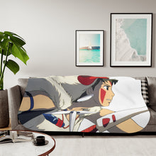 Load image into Gallery viewer, Anime Princess Mononoke Sherpa Blanket