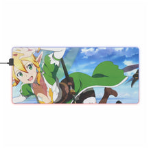 Load image into Gallery viewer, Leafa and Kirito RGB LED Mouse Pad (Desk Mat)