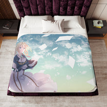 Load image into Gallery viewer, Anime Violet Evergardenr Sherpa Blanket