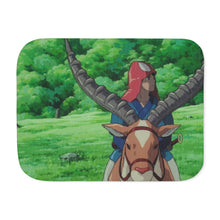 Load image into Gallery viewer, Anime Princess Mononoker Sherpa Blanket