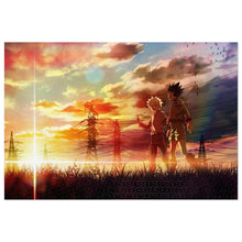 Load image into Gallery viewer, Gon and Killua walking at a beautiful sunset Jigsaw Puzzle