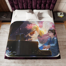 Load image into Gallery viewer, Anime Your Lie in April Sherpa Blanket