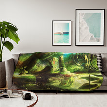 Load image into Gallery viewer, Grass Pokemon Sherpa Blanket