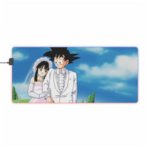 Load image into Gallery viewer, Goku and Chi-Chi Marriage RGB LED Mouse Pad (Desk Mat)