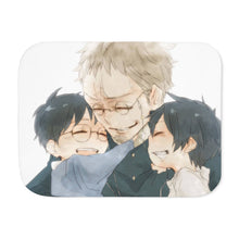 Load image into Gallery viewer, Rin,Yukio and Shiro Sherpa Blanket