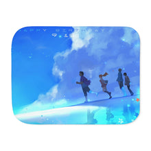 Load image into Gallery viewer, Anohana Meiko Honma, Jinta Yadomi, Naruko Anjou, Tetsudou Hisakawa, Chiriko Tsurumi Sherpa Blanket
