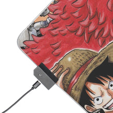 Load image into Gallery viewer, One Piece Monkey D. Luffy RGB LED Mouse Pad (Desk Mat)