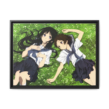 Load image into Gallery viewer, Eru Chitanda  Mayaka Ibara in the garden Canvas Framed Art Print