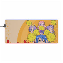 Load image into Gallery viewer, Lucky Star Konata Izumi, Kagami Hiiragi, Tsukasa Hiiragi, Miyuki Takara RGB LED Mouse Pad (Desk Mat)