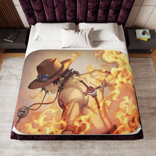 Load image into Gallery viewer, Portgas D. Ace Sherpa Blanket