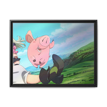 Load image into Gallery viewer, The Seven Deadly Sins Meliodas, Hawk, Elizabeth Liones Canvas Framed Art Print