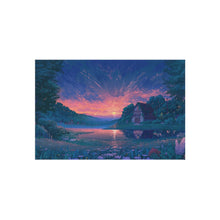 Load image into Gallery viewer, Anime cottage in the woods Rug