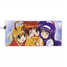 Load image into Gallery viewer, Magical Girl Lyrical Nanoha RGB LED Mouse Pad (Desk Mat)