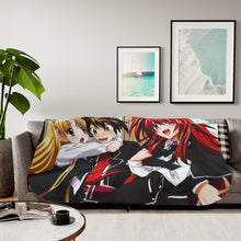 Load image into Gallery viewer, High School DxD Rias Gremory, Issei Hyoudou, Asia Argento Sherpa Blanket