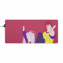 Load image into Gallery viewer, Shiro + Sora (No Game No Life) by Klikster RGB LED Mouse Pad (Desk Mat)