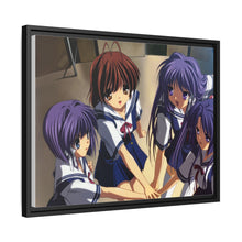 Load image into Gallery viewer, Clannad Nagisa Furukawa, Kyou Fujibayashi, Kotomi Ichinose, Ryou Fujibayashi Canvas Framed Art Print